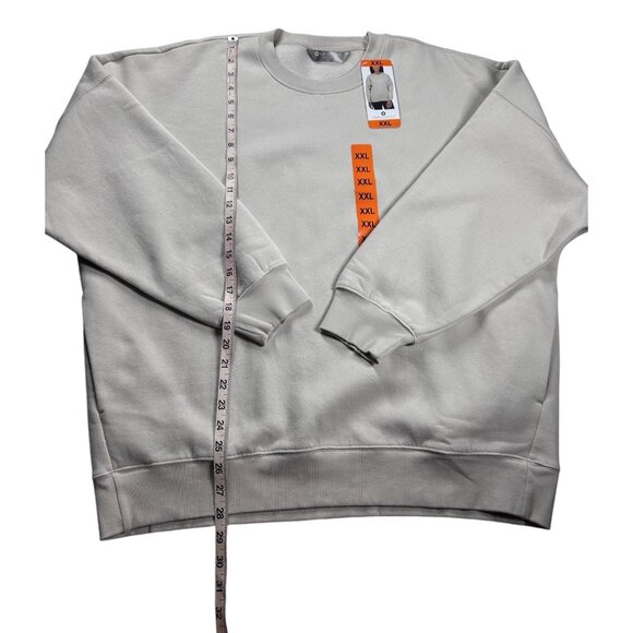 Tuff Athletics Crewneck Sweatshirt Women Size XXL Polyester Cotton Beige - Picture 4 of 9